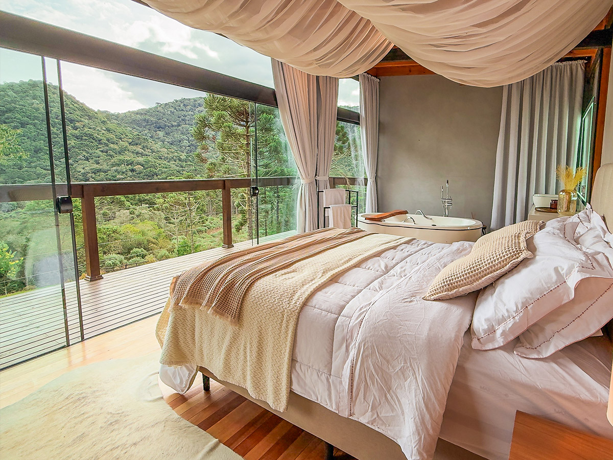 Sala de estar da Cabana Lios